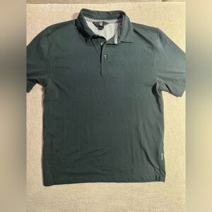 Volcom Navy Blue Polo Shirt - size Boys Medium